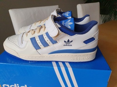 NEU Adidas Forum 84 Low 43 1/3 US 9 5 UK 9  WEISS Sneaker ORIGINAL Blue Thread