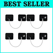 Safety Door Locks for Toddler - Upgraded 4 Pack with Keys