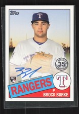 2020 Topps #85A-BBE Brock Burke 1985 Topps Baseball 35th Anniversary Autographs