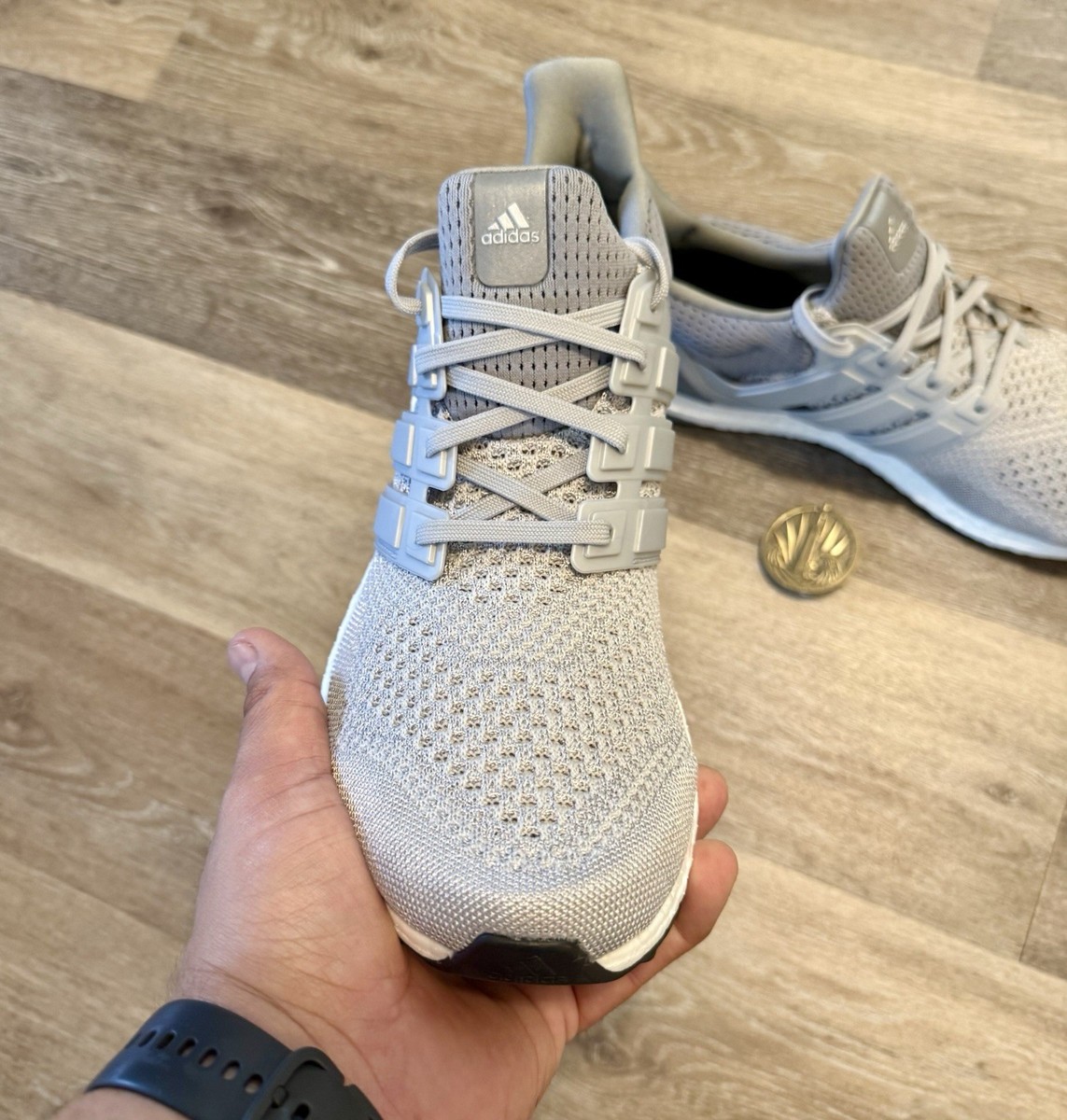 NEW Adidas Ultraboost 1.0 Shoes JS1632 Size 8 Silver Metallic #1 Buy adidas UltraBoost 1.0  main image 2