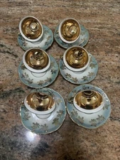 Vintage 6 Piece Set Of Tea Cups