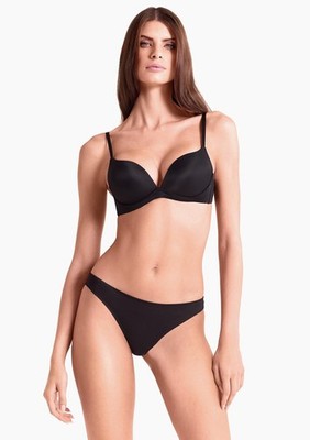 8003432496078 Biustonosz super push-up bez fiszbin czarny 083L Desiderio Lormar 