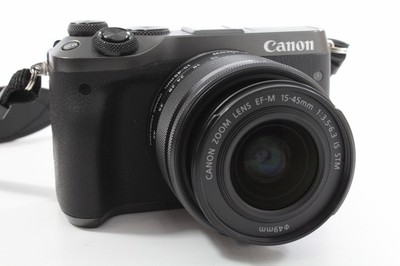 Canon EOS M6 15-45mm IS STM Kit schwarz, sehr guter Zustand