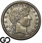 1905 Barber Quarter, Luster, Choice XF