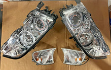 Anzo 121268 Projector Halo Headlights Chrome Wcorner Lights For Bmw E46 M3 Anzo 121268 Projector Halo Headlights Chrome Wcorner Lights For Bmw E46 M3