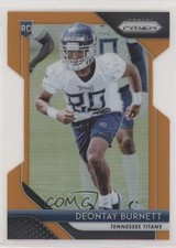 2018 Panini Prizm Rookie Orange Prizm 109/249 Deontay Burnett #295 5wg