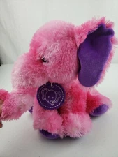 ADVENTURE PLANET 17" RARE PINK, PURPLE TIE-DYE ELEPHANT PLUSH SUPER SOFT CUDDLY!