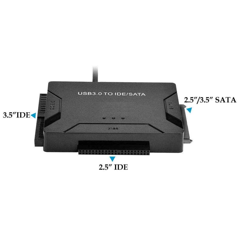 USB 3.0 to IDE/SATA Converter Adapter Kit For 2.5"/3.5" SATA/IDE/SSD Hard Drive - Image 3 of 4