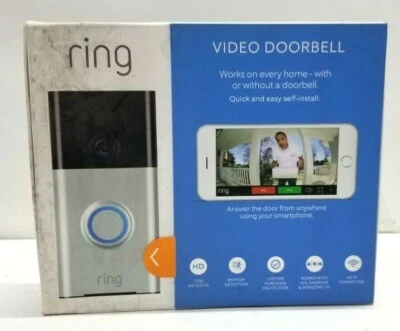 Sonette Vidéo RING, WiFi, Smartphone, Détection De Mouvement - Photo 1/3