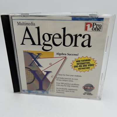 Mithy Math Cd Rom MULTIMEDIA ALGEBRA PC CD-ROM PRACTICE PROBLEMS PRO ONE CD33 | eBay