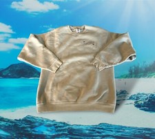 Vtg Stone Harbor Nj Crewneck Sweatshirt Mens Size Medium Embroidered Grey Y2K