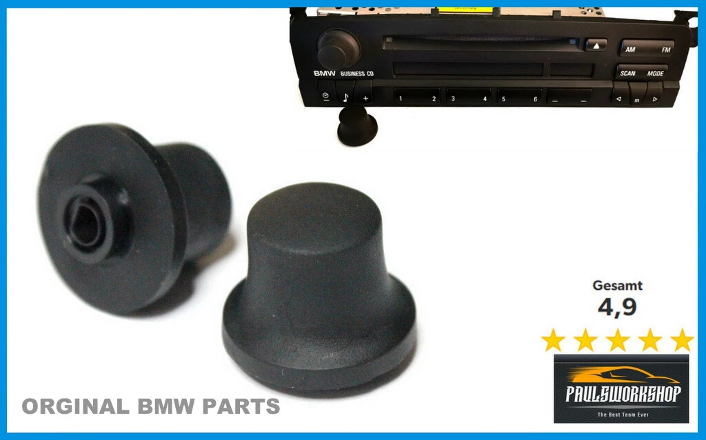 Orig. Radio BMW Business CD 53 e46 Knopf Drehregler Drehknopf 