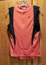 Bontrager Women's Sport Shirt Orange & Black Sleeveless Cycling Shirt Size S 