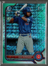 2022 Bowman Chrome Mega Box Aqua Refr #BCP147 Luis Verdugo /225