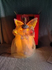 16 Inch Fiber Optic Angel Tree Topper /Table Piece multiple colors