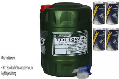 20L Fanfare Oil Tdi 10W-40 4x Mannol Loss