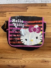 2014 Sanrio Hello Kitty Shiny Messenger Laptop Book Bag