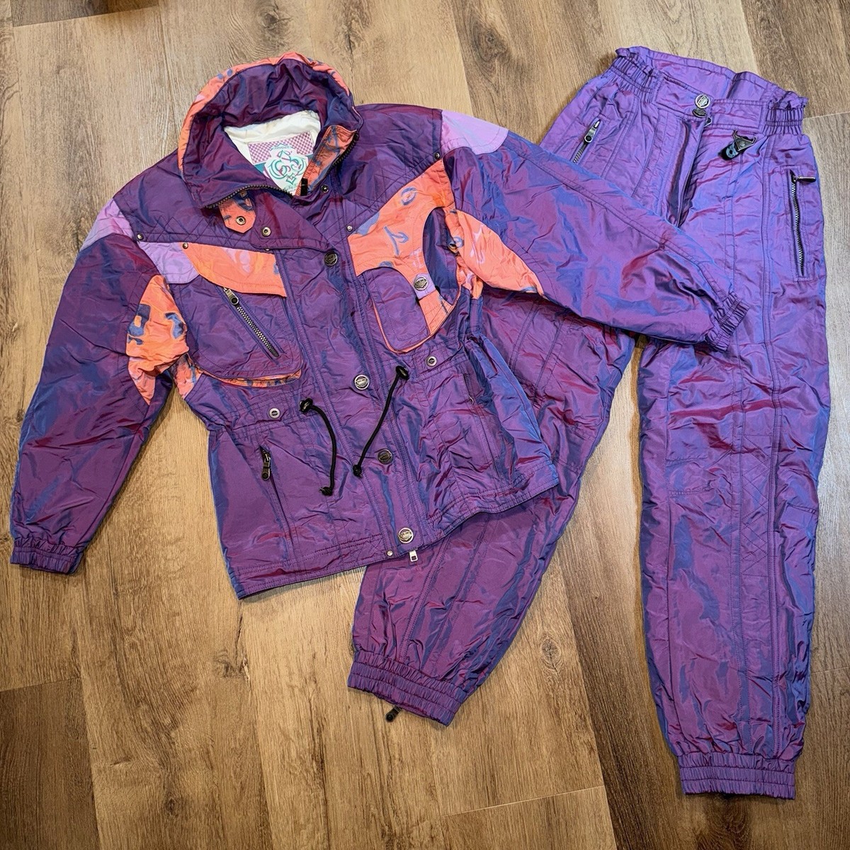 Spyder Ski Suit Womens Snowsuit Two Piece Jacket Snow Bib Pants