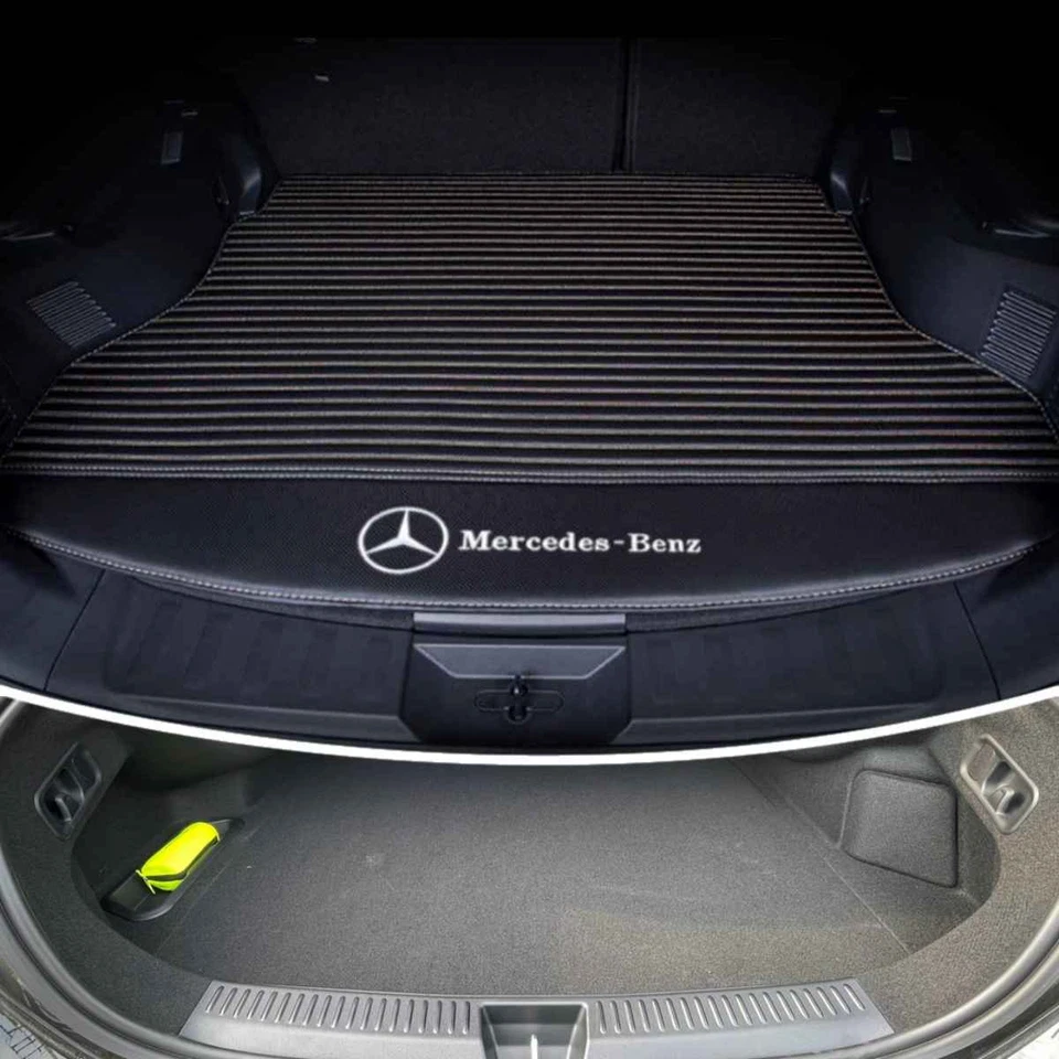 Alfombrilla de maletero de cuero PU para Mercedes Benz Alfombrillas traseras Alfombrillas de coche Personalizar Foto 2 de 4