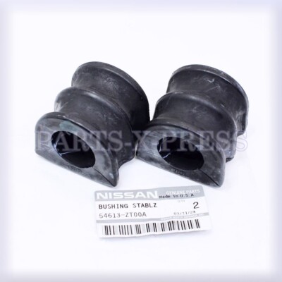 GENUINE OEM NISSAN FRONTIER FRONT STABILIZER BAR BUSHINGS SET OF TWO 54613-ZT00A