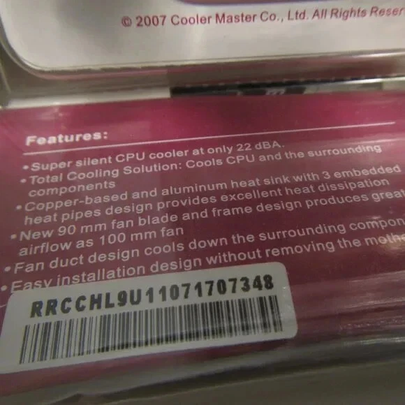 CPU COOLER MASTER Hyper TX2 RR-CCH-L9U1-GP 92mm - Image 4 of 4