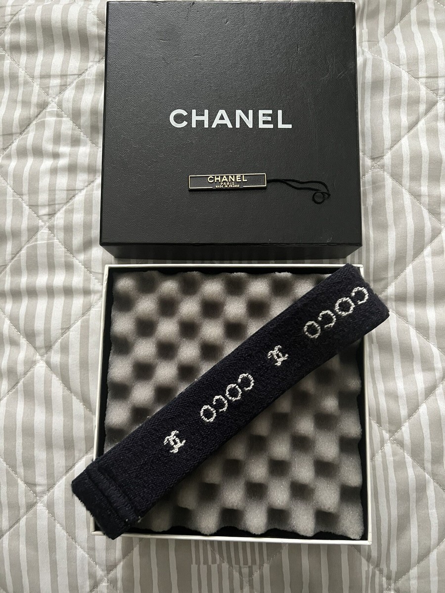 CHANEL ネイビー ロゴ ヘアバンド 楽天市場】CHANEL シャネル ココマーク COCO ヘアバンド ヘッド