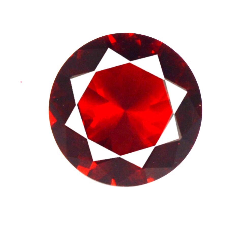 Round Red Almandine Garnet Natural 6.25 Ct/12 mm Gemstone