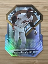 2022 WILLIE MCCOVEY ULTRA RARE TRUE 1/1 Topps Diamond Greats Die Cut PLATINUM