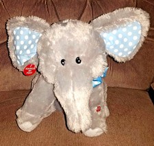 Cuddle Barn Animated Singing Grey ELEPHANT Plush Sings Do Your Ears Hang Low