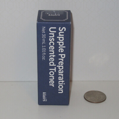 NEW SEALED Klairs Supple Preparation Unscented Facial Toner 1oz 30ml Travel Size