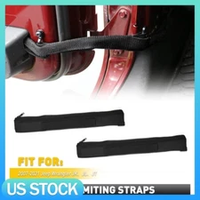 For 07-21 Jeep Wrangler JK JL JT 2X Door Limiting Strap Swing Door Check Limiter