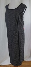 Rafaella Woman Plus Size 20W Tweed Dress Black White New