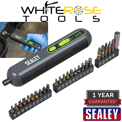 Sealey Akkuschrauber 4V mit 25tlg Bit Set Handwerkzeuge