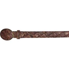 HANDMADE LOS ALTOS RUSTIC BROWN GENUINE PIRARUCU FISH WESTERN COWBOY BELT