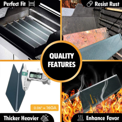 Grill Flavorizer Bars Porcelain-Enameled 5-Pack for Weber