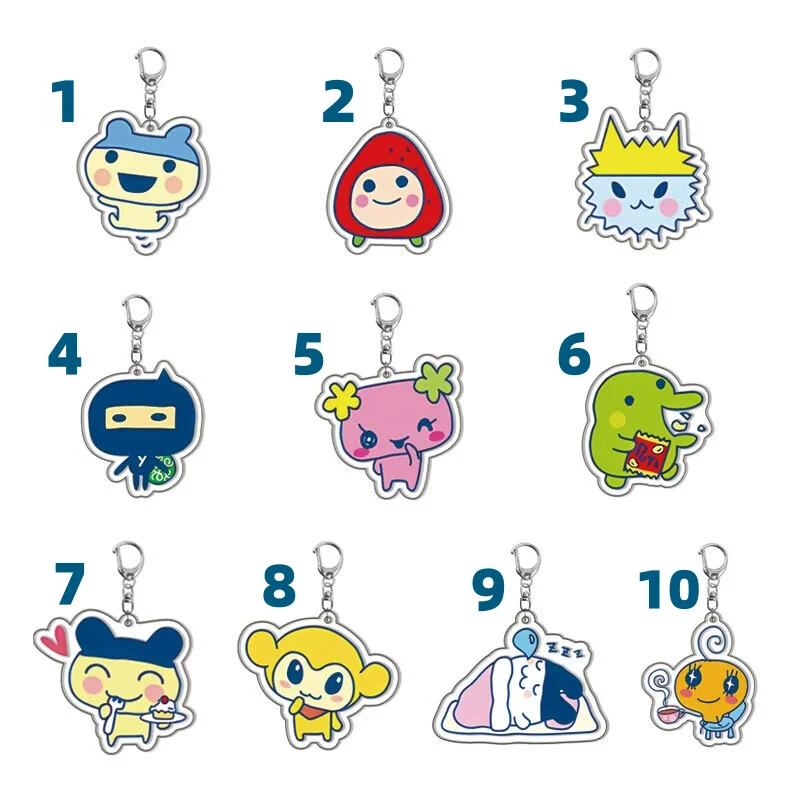 Tamagotchi Keychain Young Mametchi Kuchipatchi Mimitchi Ichigotchi