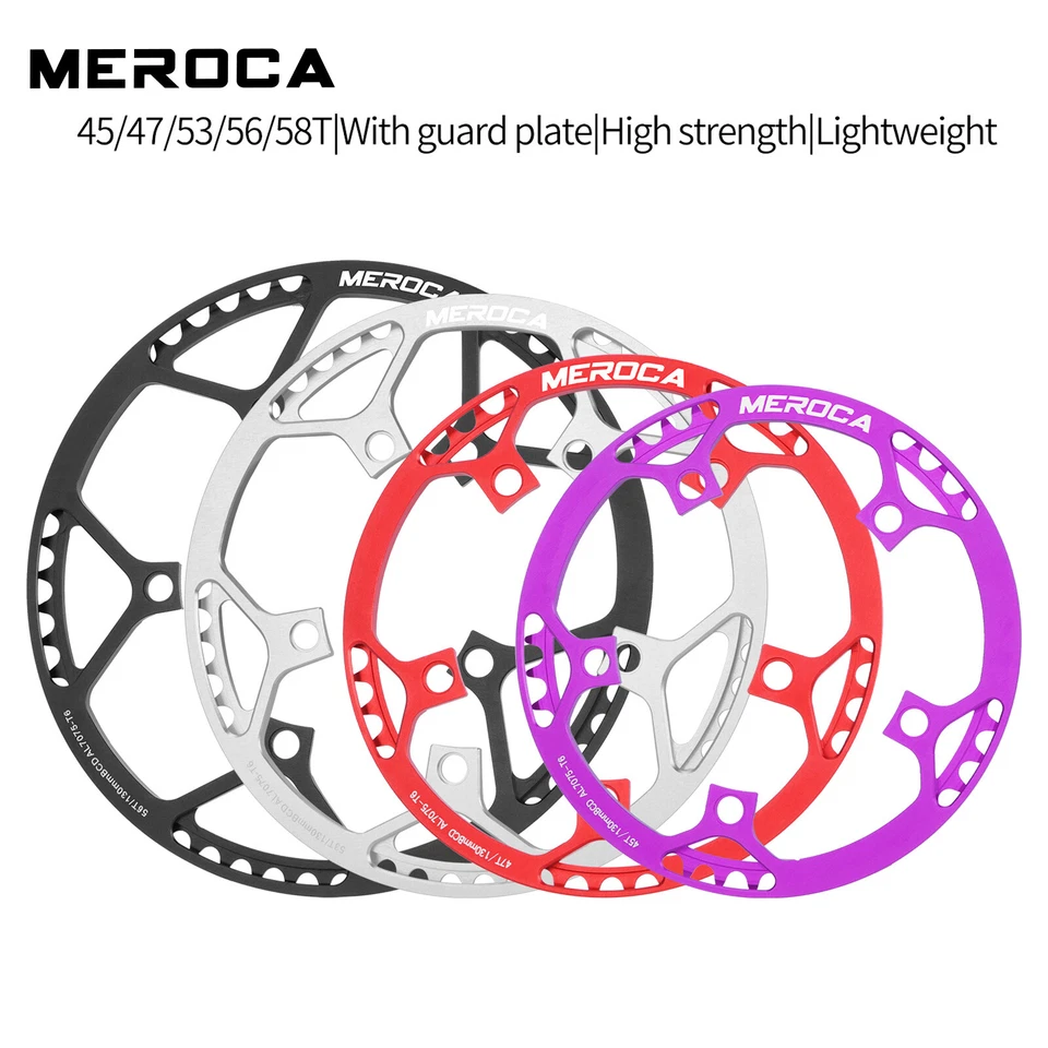 Platos plegables para bicicleta de carretera MEROCA 130BCD 45/47/53/56/58T Foto 2 de 4