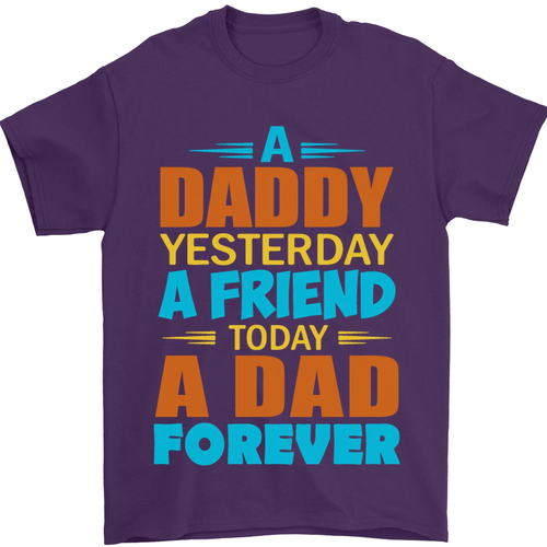 Daddy A Dad Forever Lustig Vatertag Herren 100% Baumwoll - Picture 9 of 12