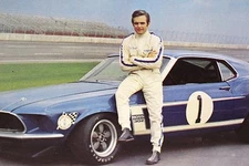 1969 Boss Trans-Am Mustang Racing Postcard SAAC 1970 Brochure Carroll Shelby