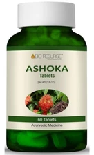 Bio Resurge Ayurvedic Ashoka Tablets 60 (750 mg) Free Shipping World Wide