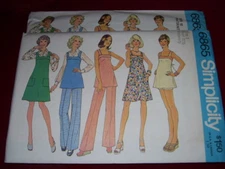 UNCIRCULATED 1975 SIMPLICITY 6865-LADIES RETRO MATERNITY WARDROBE PATTERN 8-10FF