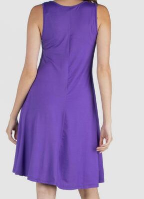 purple sleeveless skater dress 211INC Grimes Purple Skater Dress