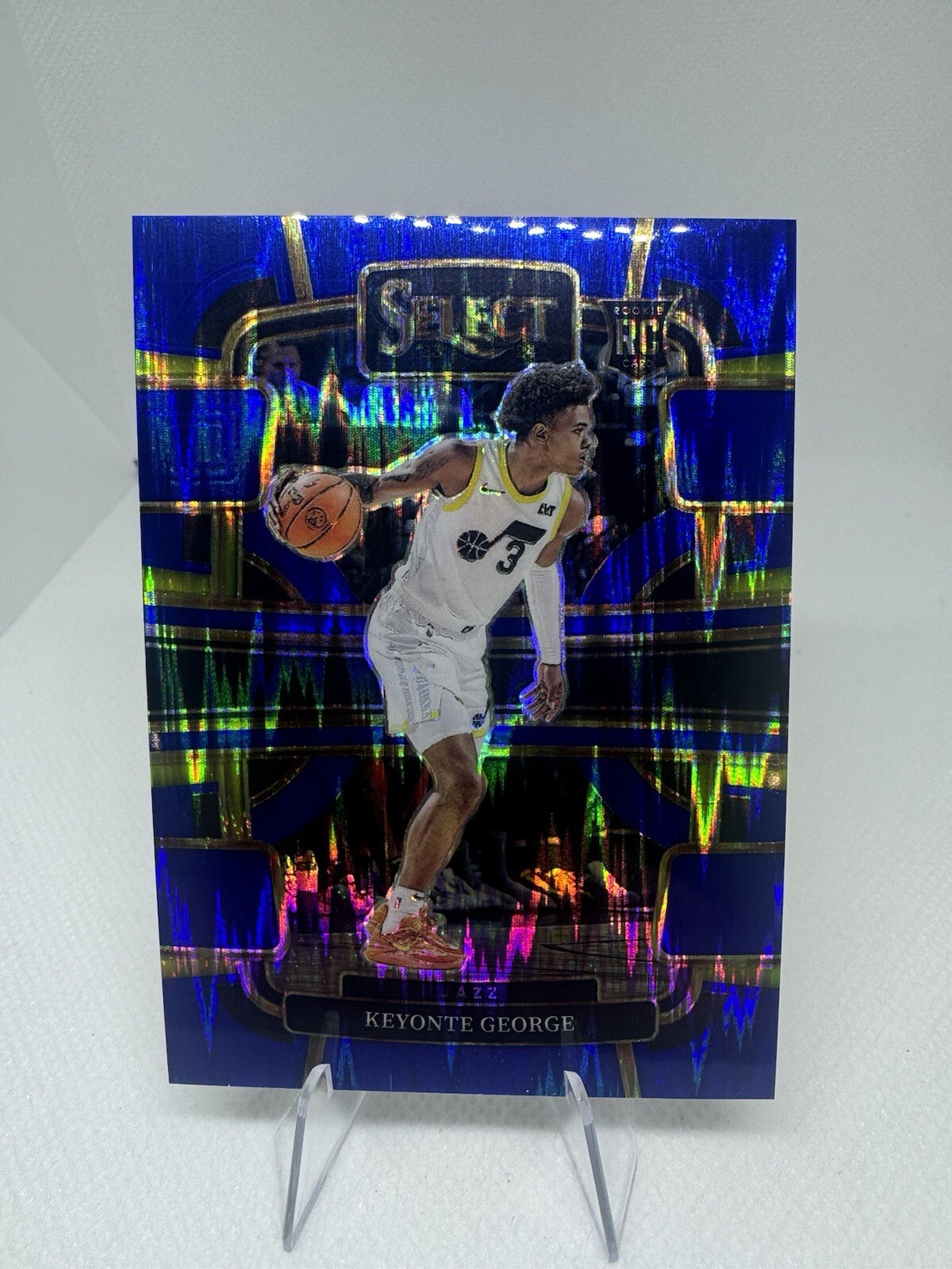 2023-24 Select Keyonte George Concourse Blue Flash Prizm Rookie RC /99 Jazz
