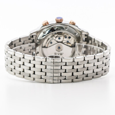 Montre Automatique RSW Master GMT Sport Homme - Boîtier Acier 42.5mm - Mouvement Suisse - Neuf Complète Avec Boîte