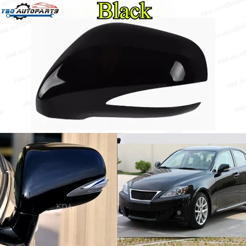 Black Left Side Mirror Cover for For Lexus IS250 IS300 IS350 2008 2009 2010 2012