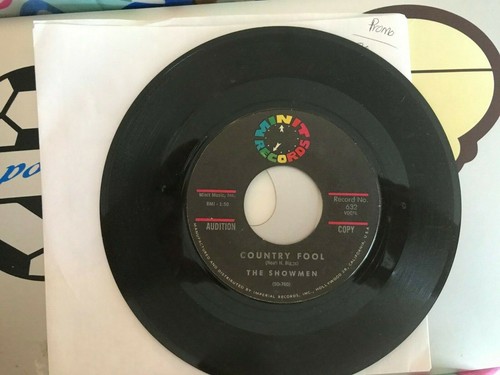 DOO WOP 45 RPM RECORD - THE SHOWMEN - MINIT 632 - PROMO - Picture 2 of 2