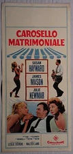 Locandina CAROSELLO MATRIMONIALE 1961 SUSAN HAIWARD JAMES MASON JULIE NEWMAR
