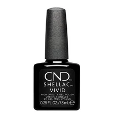 CND Shellac Vivid High Opacity Gel Polish - Black Tuxedo .25fl oz