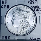 1889 BU GEM MORGAN SILVER DOLLAR UNC MS+++ U.S. MINT RARE COIN 7620