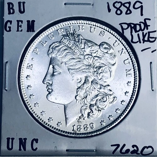 1889 BU GEM MORGAN SILVER DOLLAR UNC MS+++ U.S. MINT RARE COIN 7620